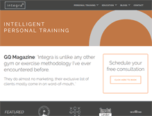 Tablet Screenshot of integra-training.net